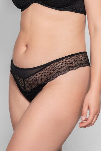 String Josy 6737 - Ulla Dessous - schwarz in der Vorderansicht