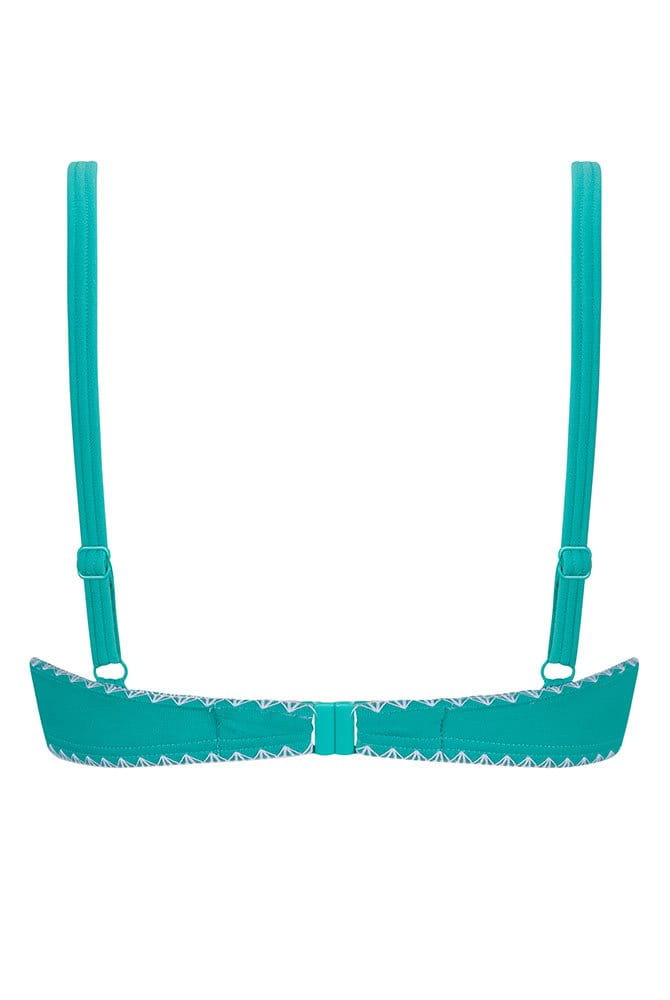 Amoena Prothesen-Bikini-Top Salerno SB 71800 helljade/weiß - Rückansicht