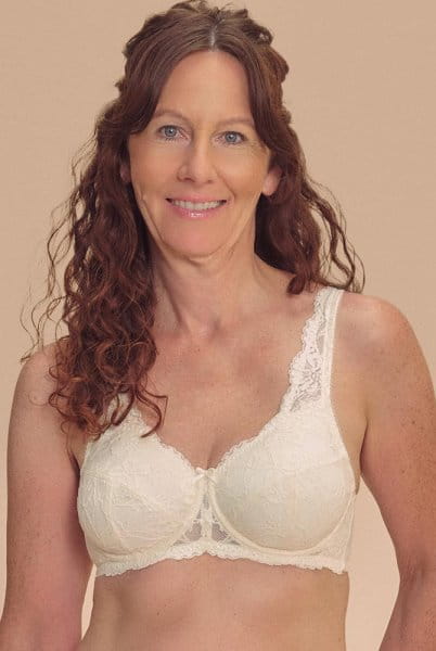 Amoena Prothesen-BH Floria WB 45123 wollweiß - Vorderansicht