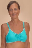 Amoena Prothesen-Bikini-Top Salerno SB 71800 helljade/weiß - Vorderansicht