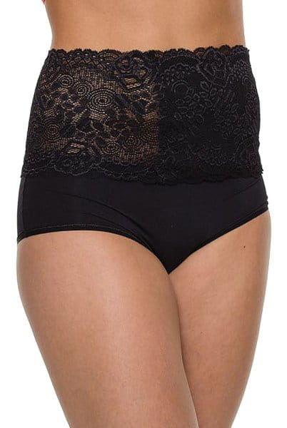 Suprima Stoma Wäschegürtel aus Dresdner Spitze 7801 schwarz