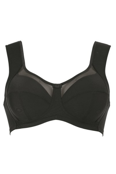 Anita since 1886 Entlastungs-BH Clara 5860 in schwarz in der Vorderansicht