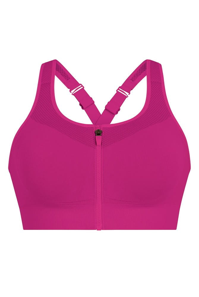 Anita Active Sport-Top EasyMove Zip 5511 candy pink - Vorderansicht
