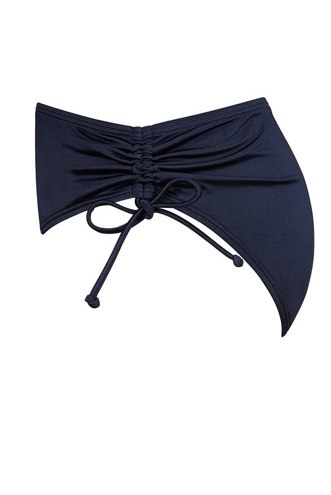 Amoena Bikinihose Lazio MH 17816 dunkelblau - Seitenansicht mit Raffung