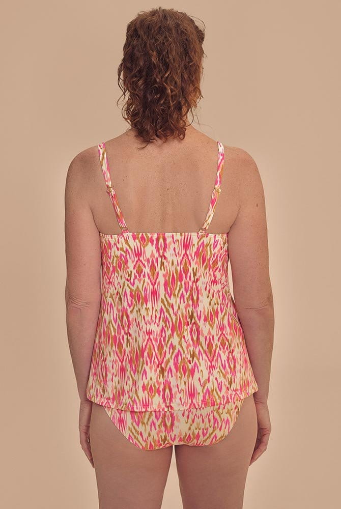 Amoena Prothesen-Tankini-Top Istria TA 71810 grapefruit/bunt - Rückansicht