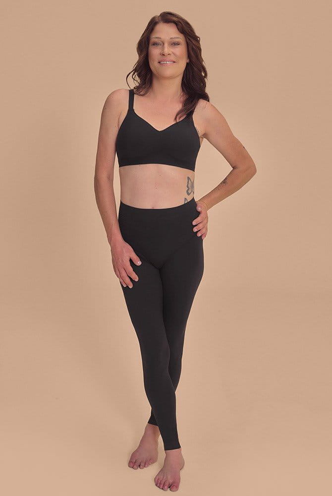 Amoena CuraLymph Leggings Linda 45136 schwarz mit Prothesen-BH Linda SBP (separat erhältlich)