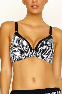 Lidea - Bikini-Oberteil Black Bites - Schwarz-weiß