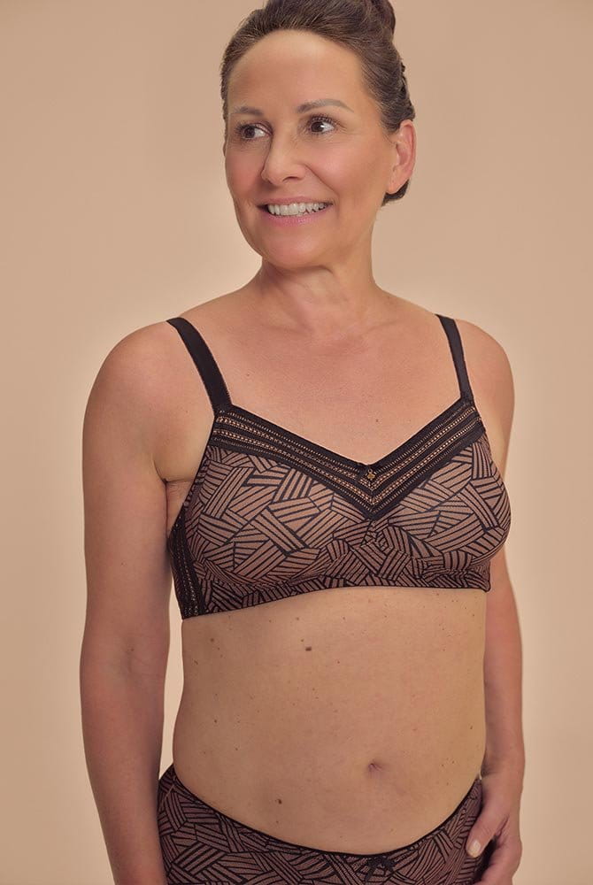 Amoena Prothesen-BH Brooke SB 45125 black/café