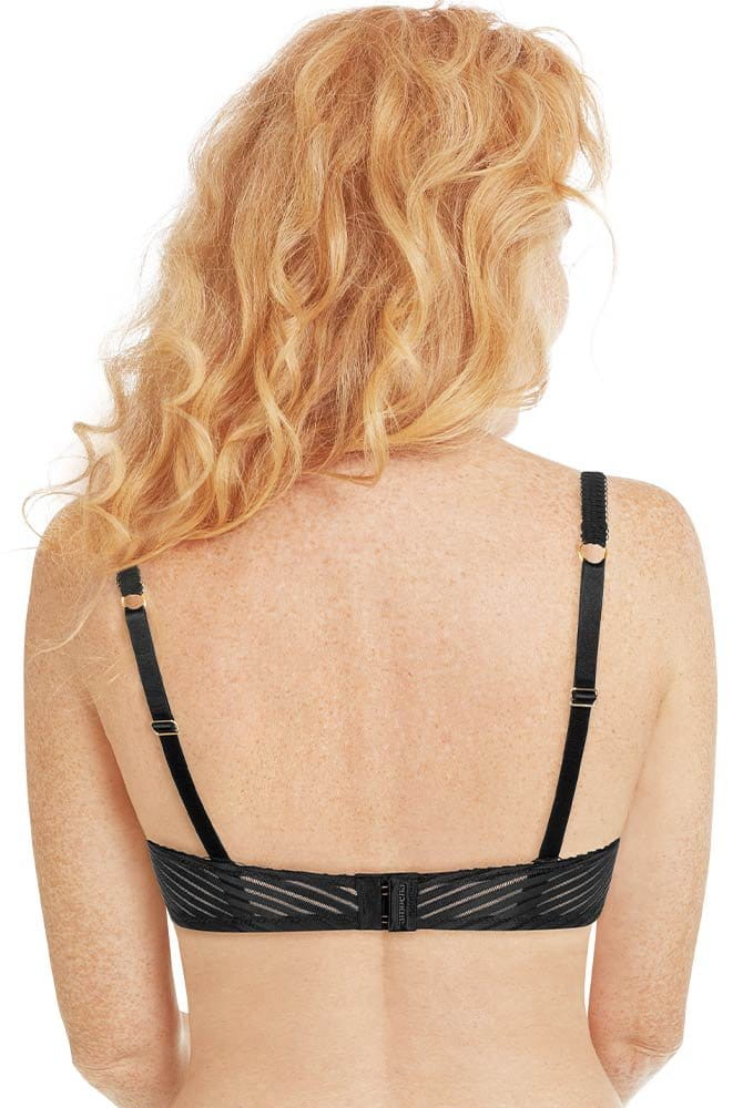 Amoena Prothesen-BH Karolina in schwarz in der Rückenansicht