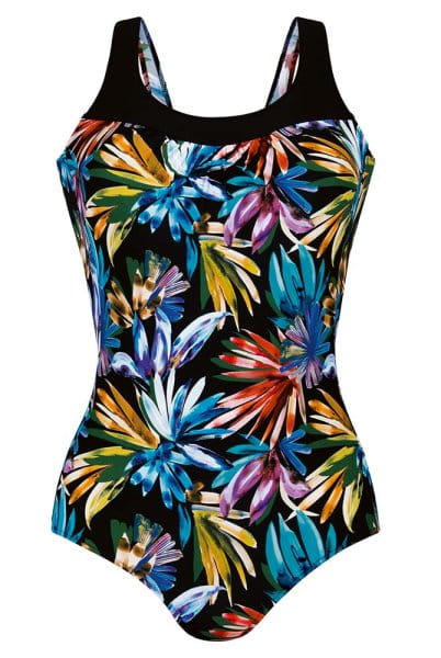 Anita Care Prothesen-Badeanzug Porto Night Flowers 6323 agave