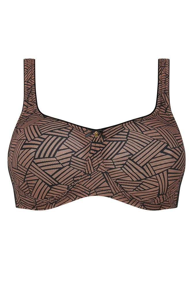 Amoena Prothesen-BH Brooke SB Pus 45126 schwarz/café - Vorderansicht