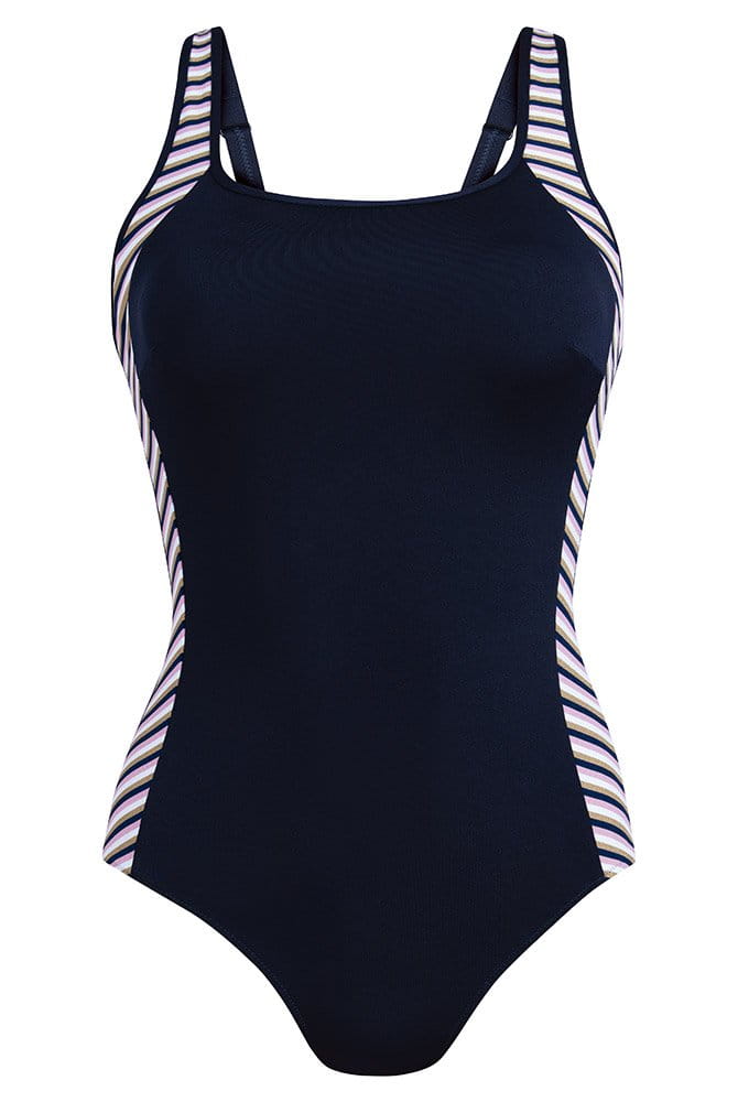 Anita Care Prothesen-Badeanzug Krabi Flower Dots 6208 marine