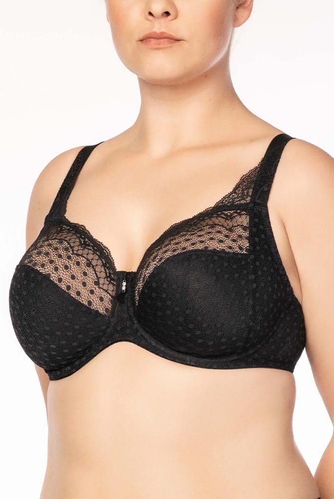 Ulla - Bügel-BH Josy 6723 - in schwarz in der Vorderansicht