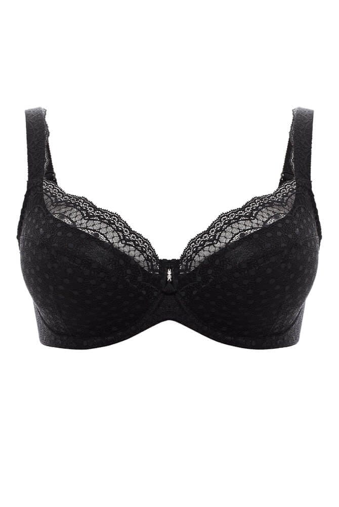 Ulla - Bügel-BH Josy mit Schaum - in schwarz in der Vorderansicht 6722