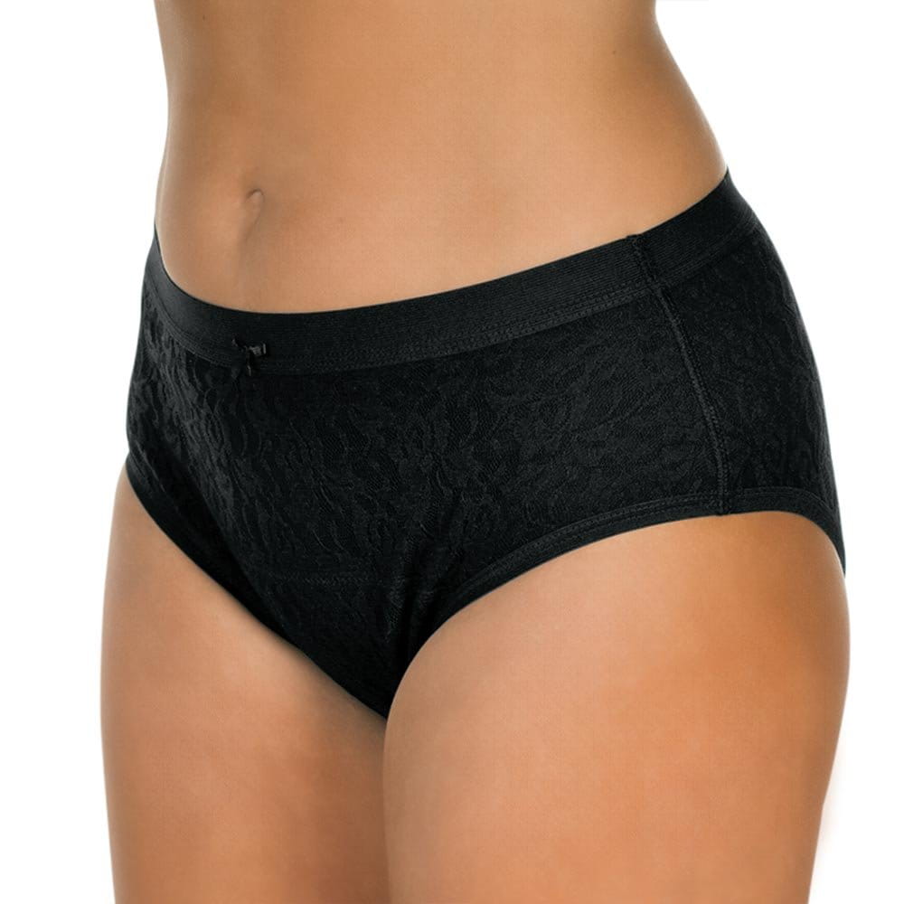 Suprima LaDonna Inkontinenz-Slip 1267 schwarz - seitliche Vorderansicht
