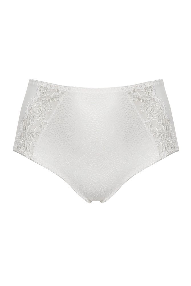 Ulla-Miederslip Ella 3610 in der Farbe ecru in der Vorderansicht Modellansicht