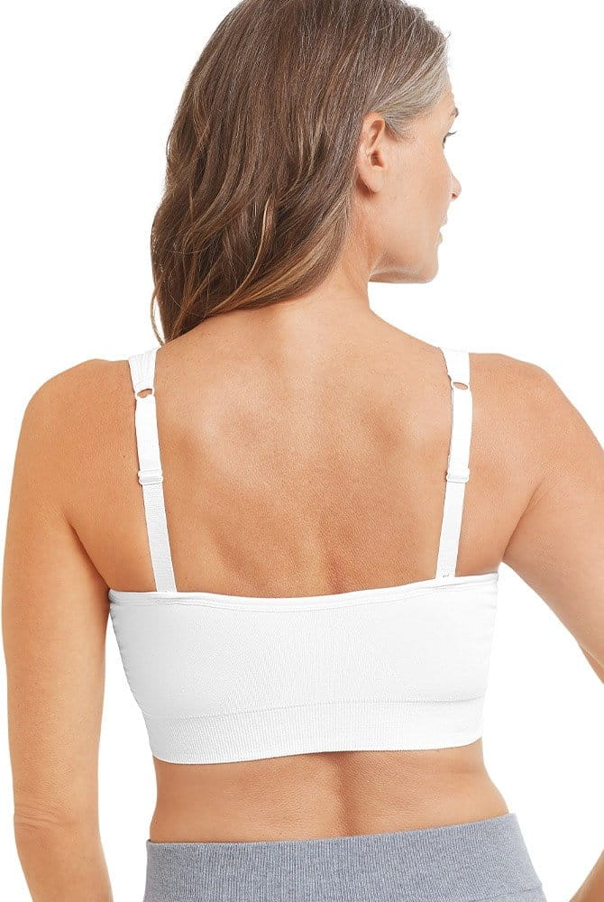 Amoena Erstversorgungs-BH Emilia in weiß in der Rückenansicht
