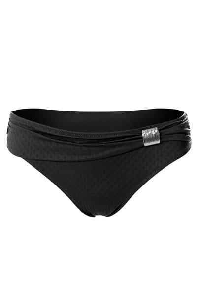 Ulla - St. Tropez Bikini-Hose mit Spange 9133 - Schwarz