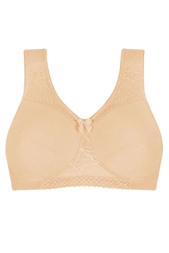 Amoena Lymph-Massage-BH Leslie SB 44847 sand - Vorderansicht