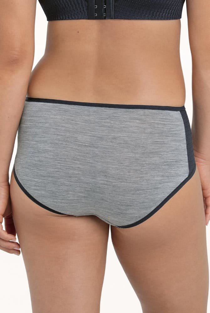 Anita active Sport Panty PanAlp wool High Waist+ 1656 anthrazit/melange - Rückansicht