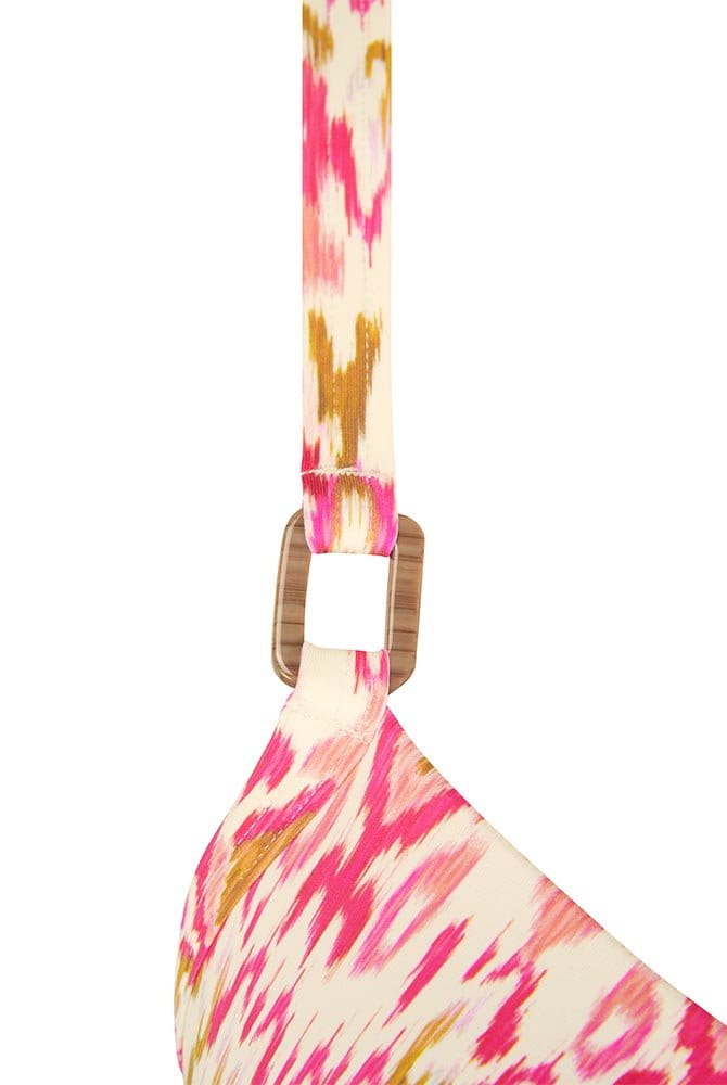 Amoena Prothesen-Bikini-Oberteil Istria SBP 71811 grapefruit/bunt - Detailansicht Träger