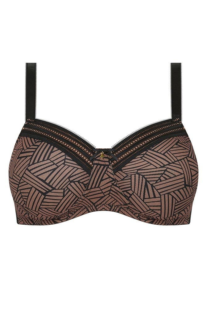 Amoena Prothesen-BH Brooke SBP 45127 schwarz/café - Vorderansicht