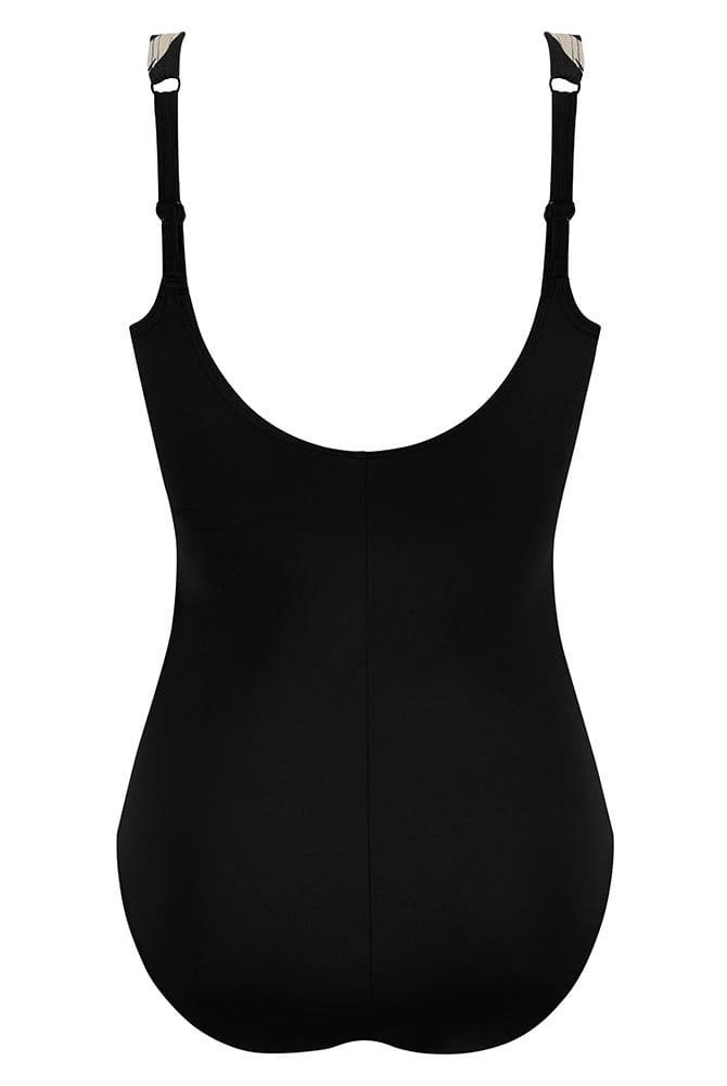 Amoena Prothesen-Badeanzug Turin FB 71793 schwarz/quarzsand - Rückansicht