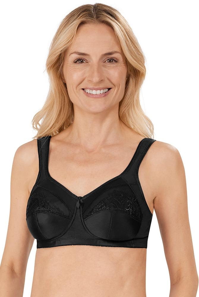 Amoena Prothesen-BH Isadora 44114 schwarz - Vorderansicht