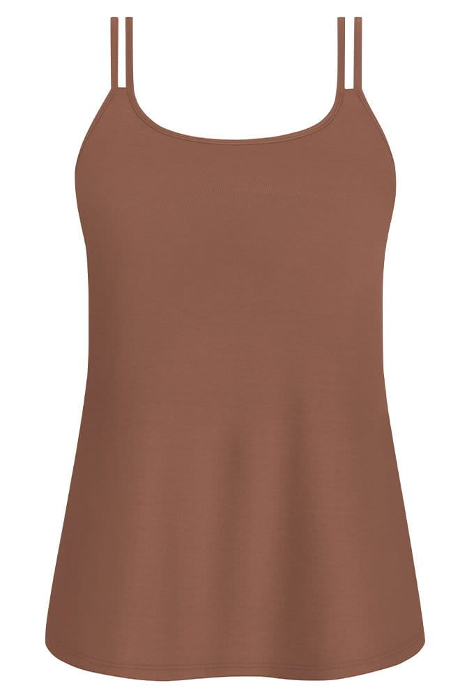 Amoena Prothesen-Top Valletta 44873 mocha - Vorderansicht