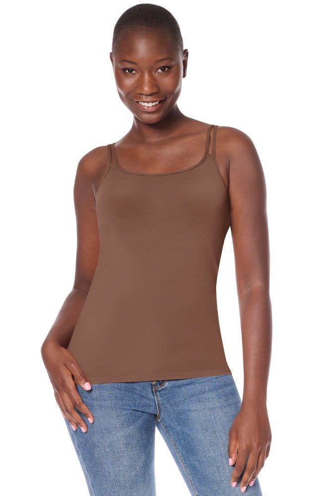 Amoena Prothesen-Top Valletta 44873 mocha - Vorderansicht