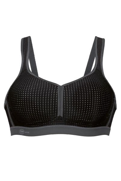 Anita Active Sport-BH performance 5566 schwarz anthrazit - Vorderansicht