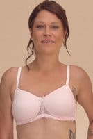 Amoena Prothesen-BH Kennie SBP 45119 dusty rose/offwhite - Vorderansicht