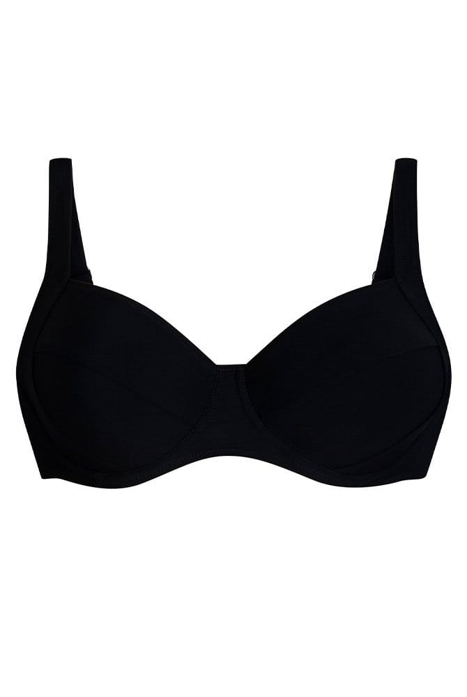 Rosa Faia Bikini-Oberteil Sibel in schwarz in der Vorderansicht