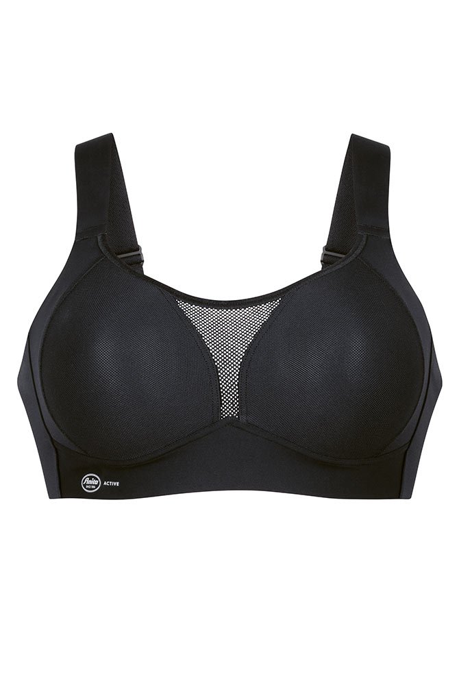 Anita active Sport-BH smart control 5530 in Farbe schwarz - Vorderansicht