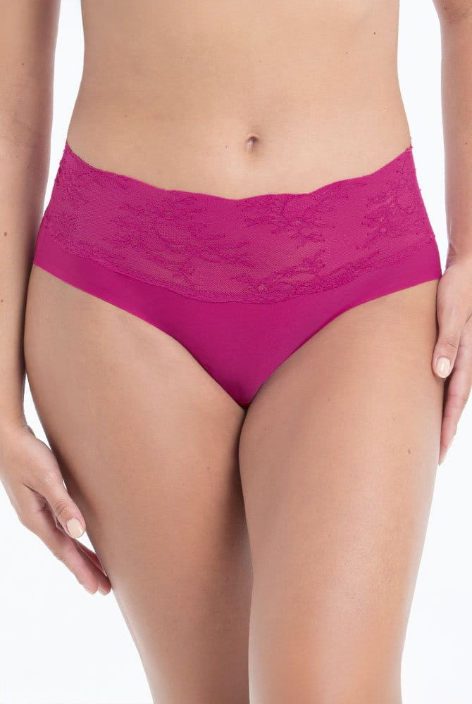 Anita Essential Lace High Waist Slip 1304 in candy pink - Vorderansicht