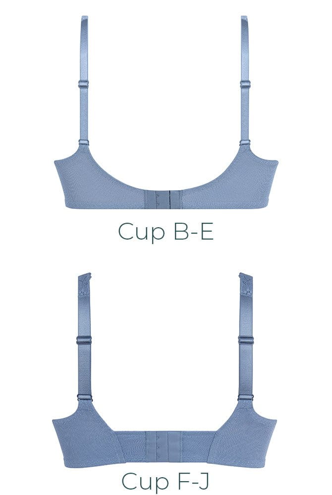 Rosa Faia Bügel-BH Eloise 5294 und 5295 medium blue - Rückansicht