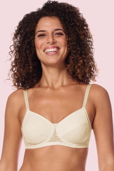 Amoena Prothesen-BH Camilla WB 45078 wollweiß - Vorderansicht