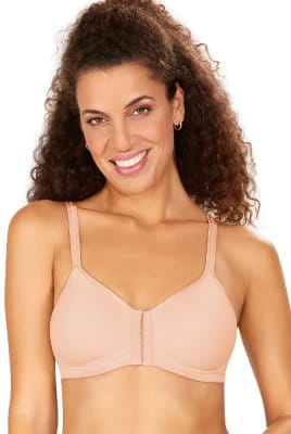 Amoena Prothesen-BH Mara mit Vorderverschluss 44806 rose nude - Vorderansicht
