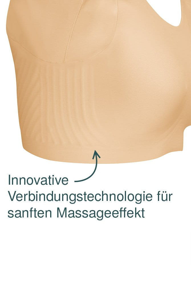 Amoena Prothesen-BH Luisa SB SL mit Ärmeln 45106 sand - Detailansicht Seite