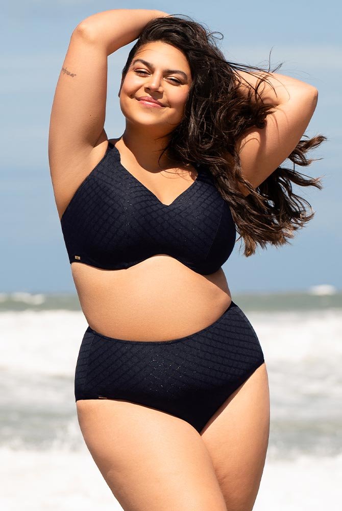 Ulla Bikini-Taillenslip Monaco 9832 midnight mit Bikini-Oberteil