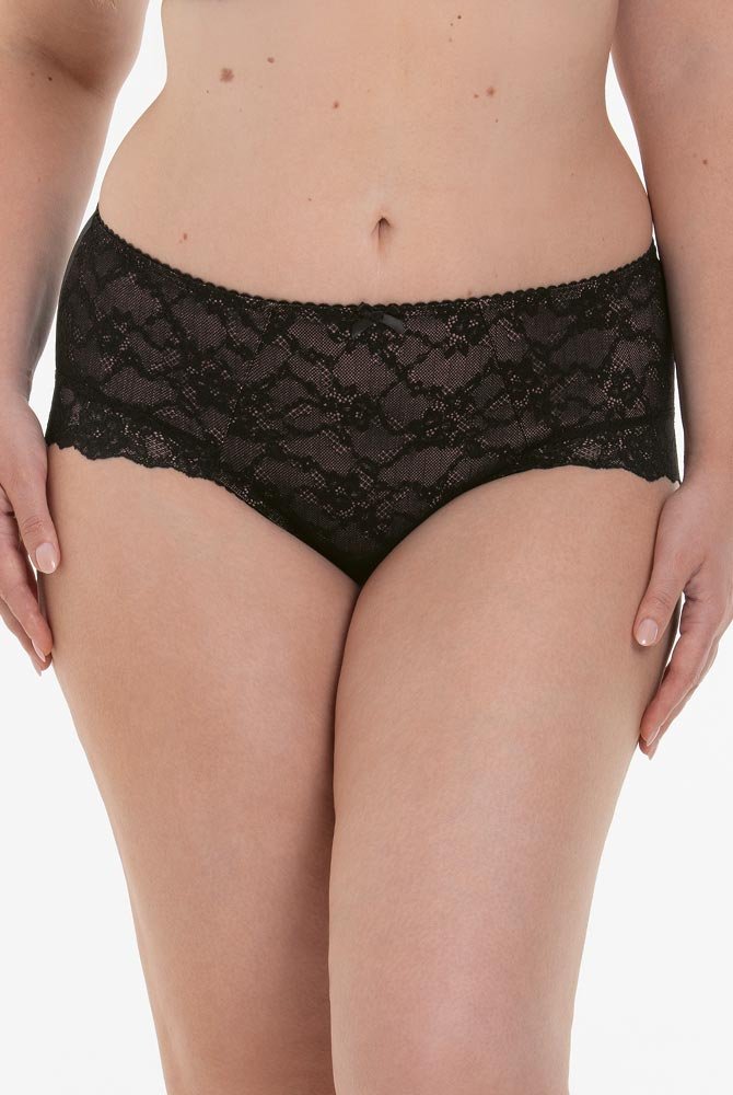 ROSA FAIA Taillenslip Bobette 1389 schwarz - Vorderansicht