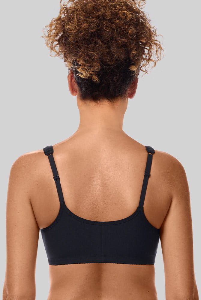 Amoena Prothesen-Soft-BH Fleur 44853 schwarz - Rückansicht