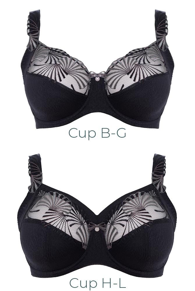 Ulla Bügel-BH Emily 2223 und 2225 schwarz - Vorderansicht