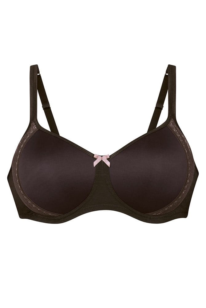 Rosa Faia Soft-BH Fleur mit Schale 5654 chocolate - Vorderansicht