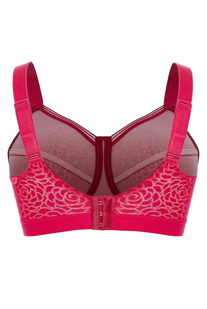 Ulla Soft-BH Romy 1928 cranberry - Rückansicht