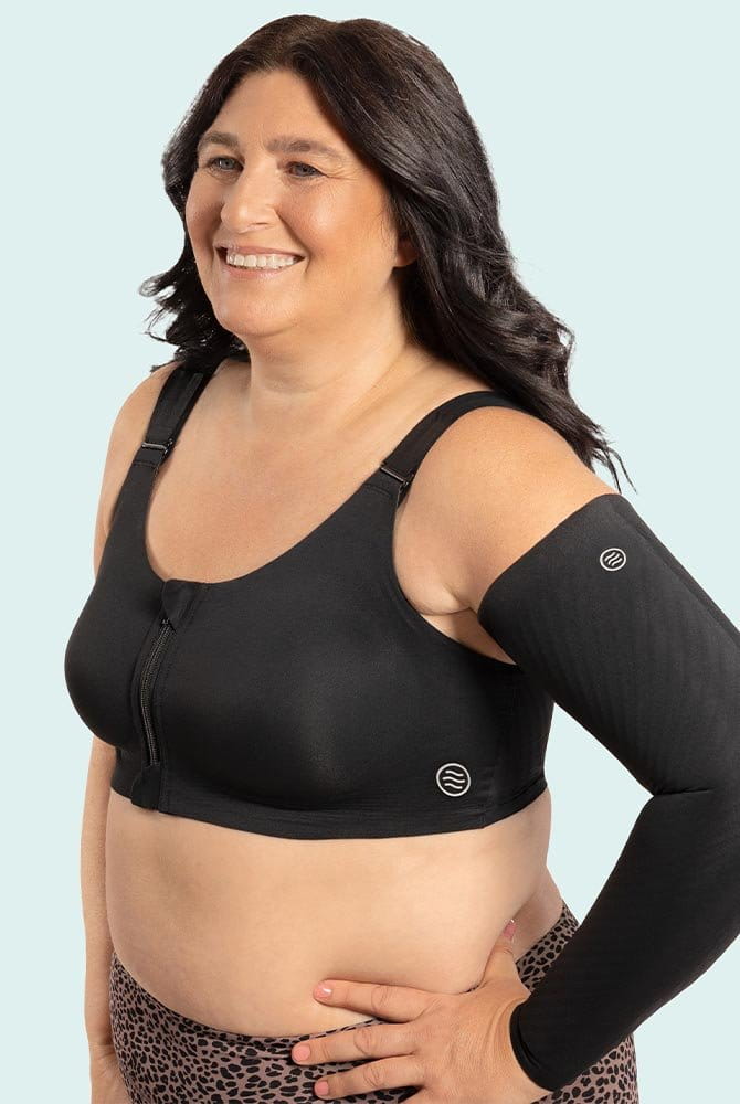 ABC Move Bra Lymph 626 schwarz mit Move Armsleeve und Leggings Move One
