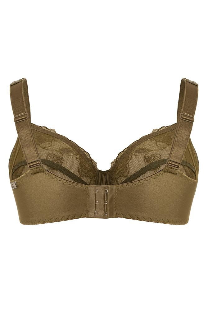 Ulla Bügel-BH 7523 dark olive - Rückansicht