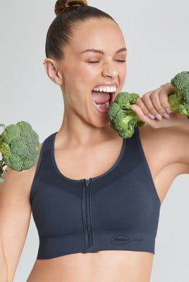 Anita Active Sport-Top EasyMove Zip 5511 carbon grey