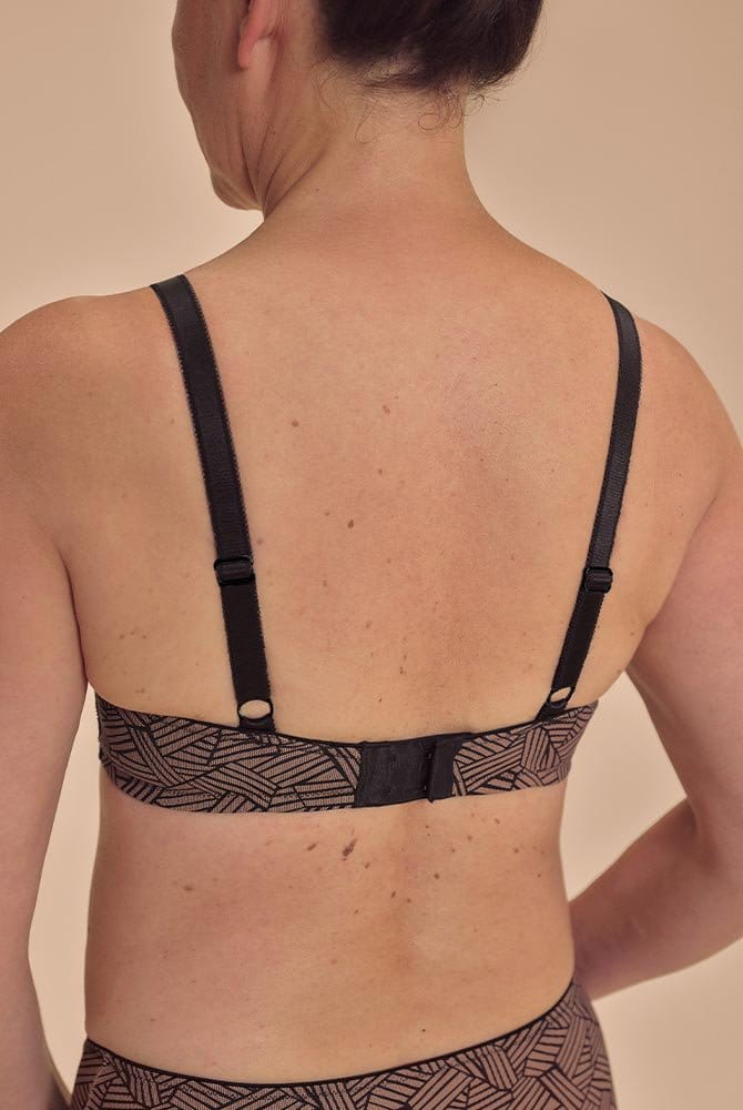 Amoena Prothesen-BH Brooke SB 45125 black/café - Rückansicht