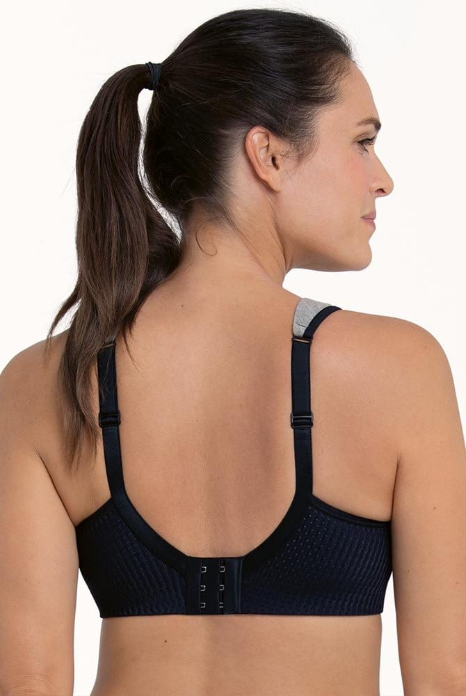 Anita active Sport-BH PanAlp wool 5555 schwarz/melange - Rückansicht
